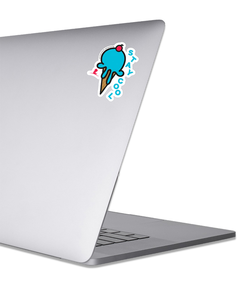 Stay Cool Ice Cream 3" Vinyl Sticker
